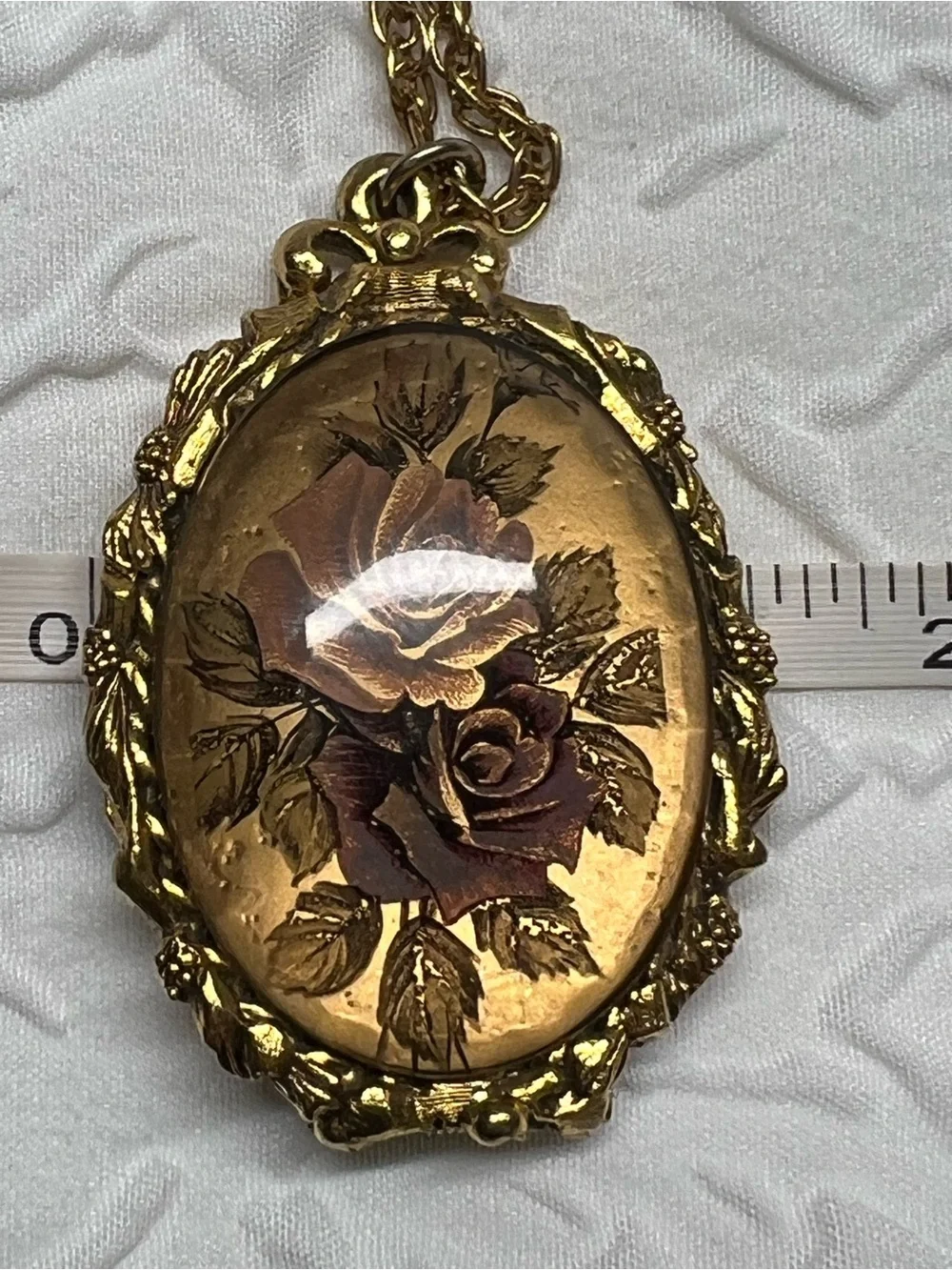 Vintage Max Factor Solid Perfume Pendant w/Solid Perfume